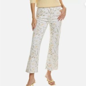 NWT Current/Elliott The Boulevard Wild Flowers Blanc Bootcut Jean